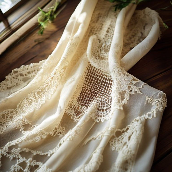 Fine Lace in natural undyed · Ridh Fabric Studio