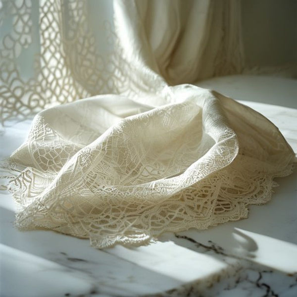 Fine Lace in natural undyed · Ridh Fabric Studio