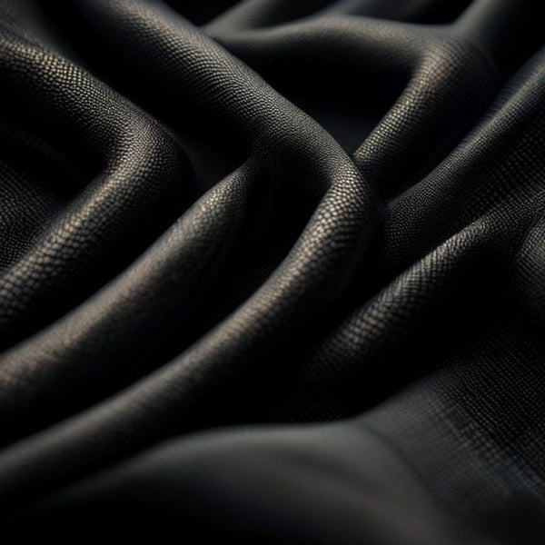 Luxury Fabric in deep black · Ridh Fabric Studio