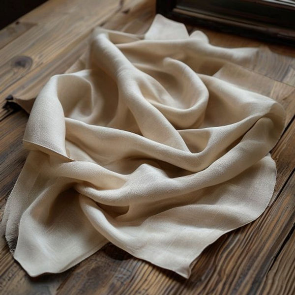 Luxury Fabric in natural undyed · Ridh Fabric Studio