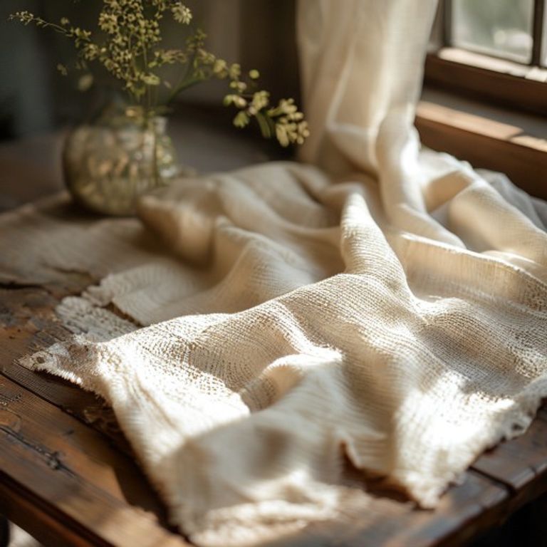 Luxury Fabric in natural undyed · Ridh Fabric Studio