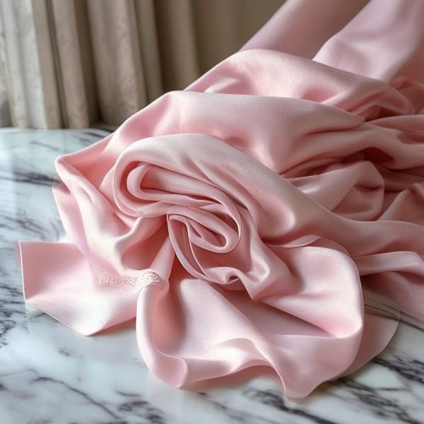 Luxury Fabric in soft pink · Ridh Fabric Studio
