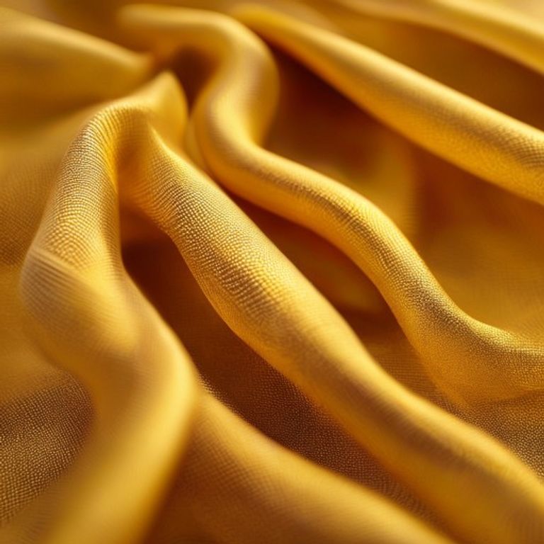 Luxury Fabric in warm yellow · Ridh Fabric Studio