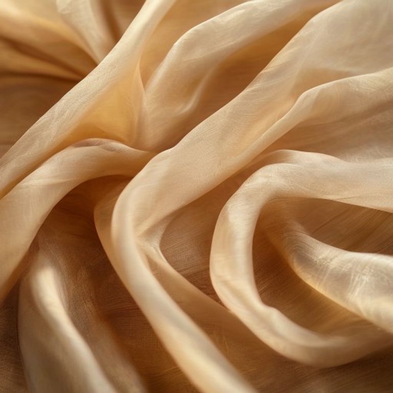 Organza Silk in natural undyed · Ridh Fabric Studio