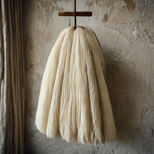 Plush Velvet in cream · Ridh Fabric Studio