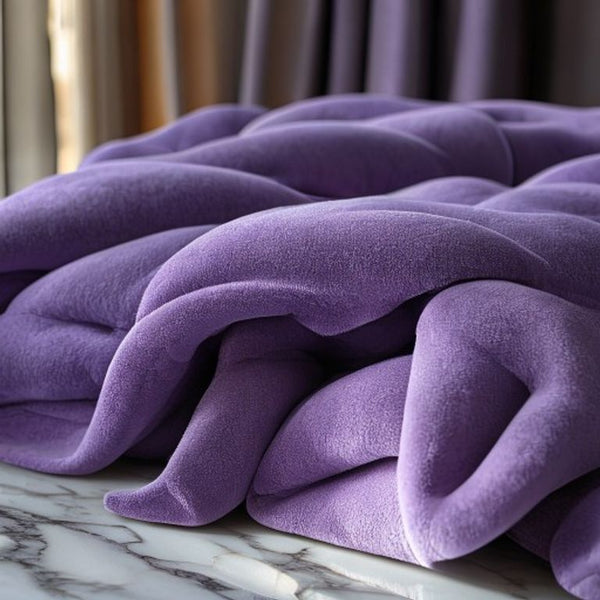 Plush Velvet in soft lavender · Ridh Fabric Studio