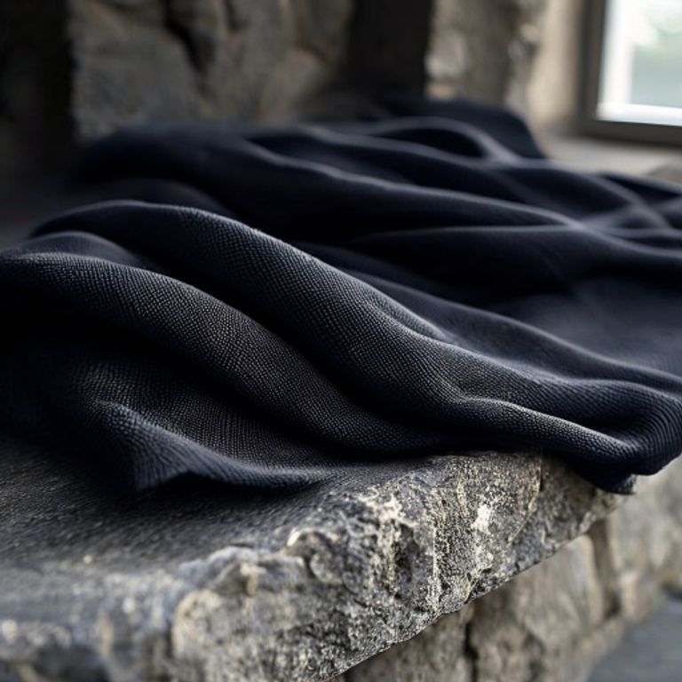 Premium Linen in deep black · Ridh Fabric Studio