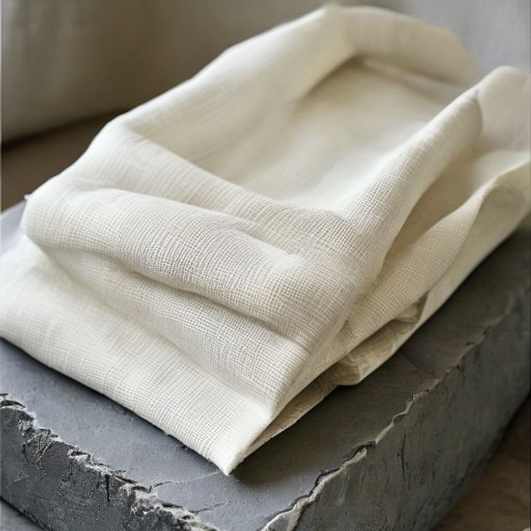 Premium Linen in ivory white · Ridh Fabric Studio