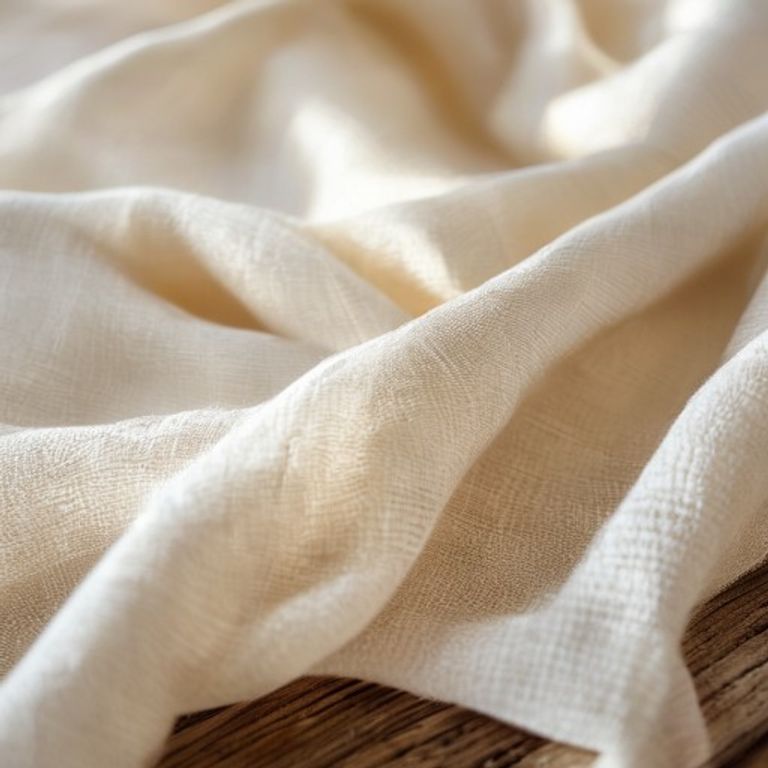 Premium Linen in ivory white · Ridh Fabric Studio