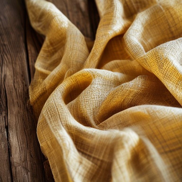 Premium Linen in mustardyellow · Ridh Fabric Studio