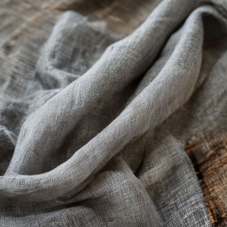 Premium Linen in smoky grey · Ridh Fabric Studio