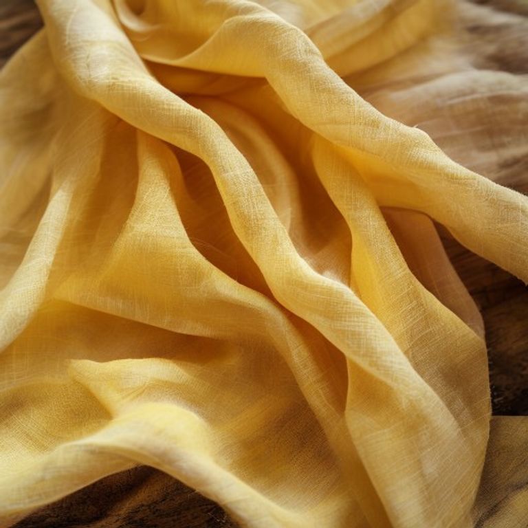 Premium Linen in warm yellow · Ridh Fabric Studio