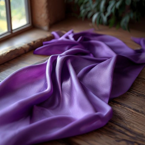 Pure Silk in dpurple · Ridh Fabric Studio