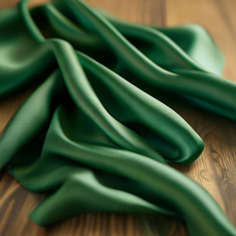 Pure Silk in emerald green · Ridh Fabric Studio
