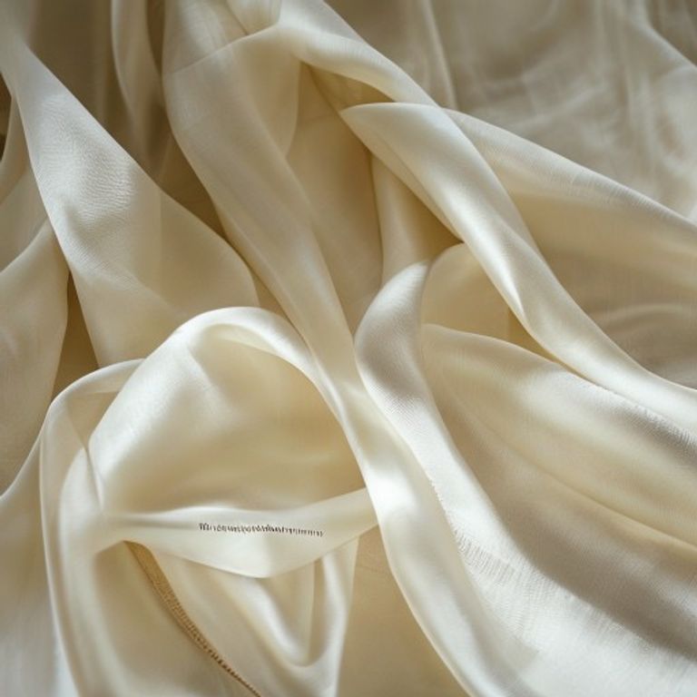 Pure Silk in ivory white · Ridh Fabric Studio