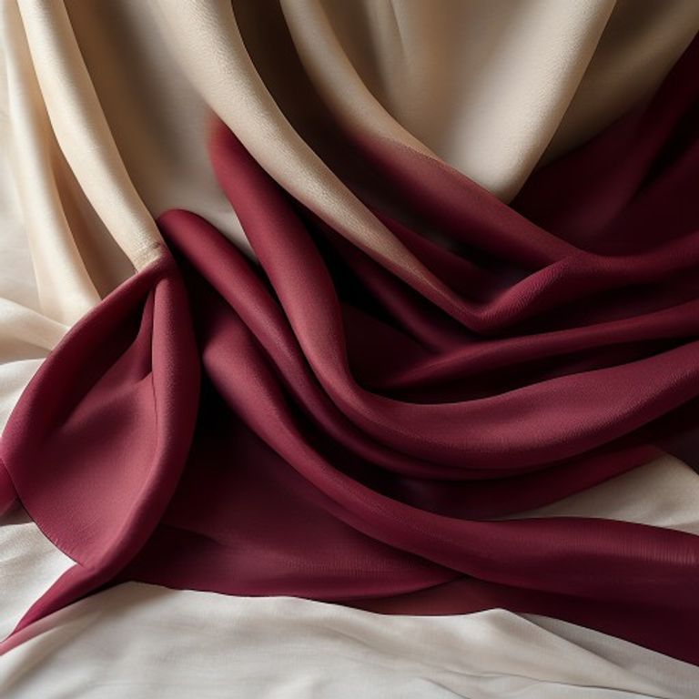 Pure Silk in rich maroon · Ridh Fabric Studio