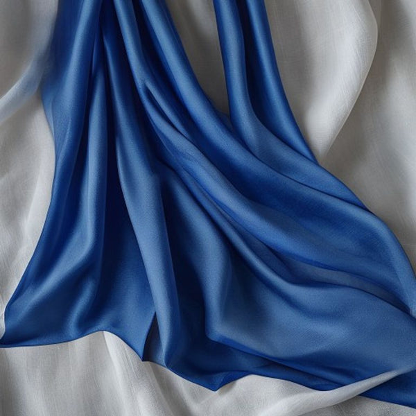 Pure Silk in royal blue · Ridh Fabric Studio