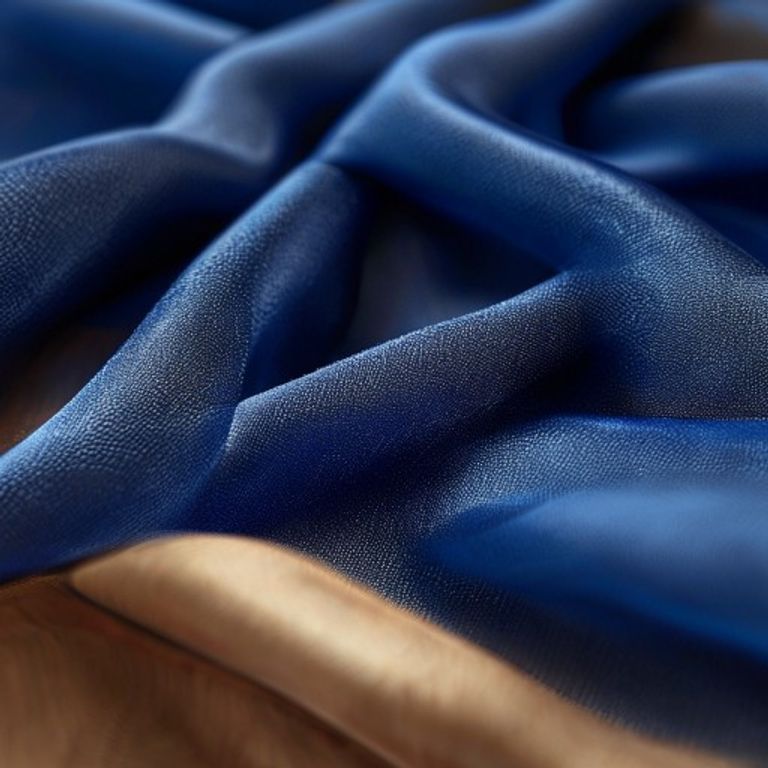 Pure Silk in royal blue · Ridh Fabric Studio