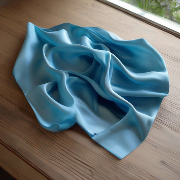 Pure Silk in seablue · Ridh Fabric Studio