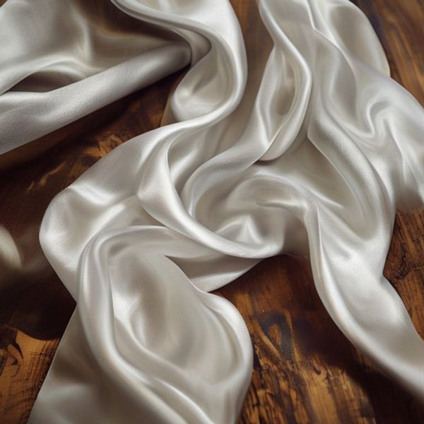 Pure Silk in silver · Ridh Fabric Studio