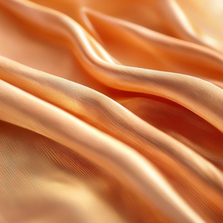 Pure Silk in warm peach · Ridh Fabric Studio
