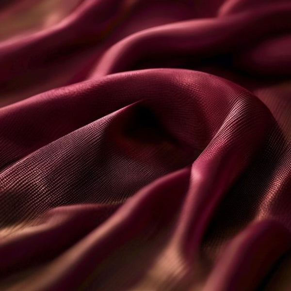 Pure Silk in wine red · Ridh Fabric Studio