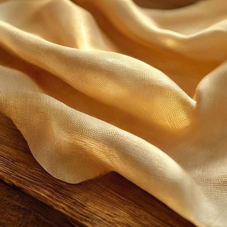 Silk Tissue in antique gold · Ridh Fabric Studio
