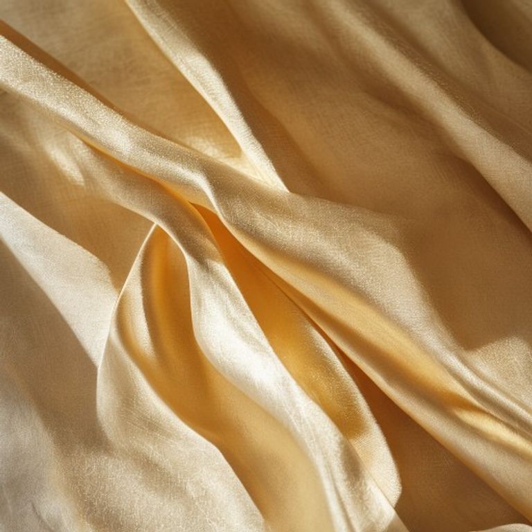 Silk Tissue in antique gold · Ridh Fabric Studio