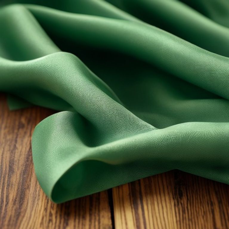 Silk Tissue in emerald green · Ridh Fabric Studio