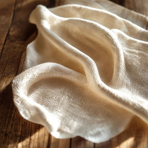Silk Tissue in natural undyed · Ridh Fabric Studio