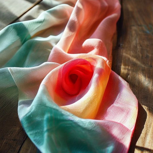 Silk Tissue in parrot · Ridh Fabric Studio