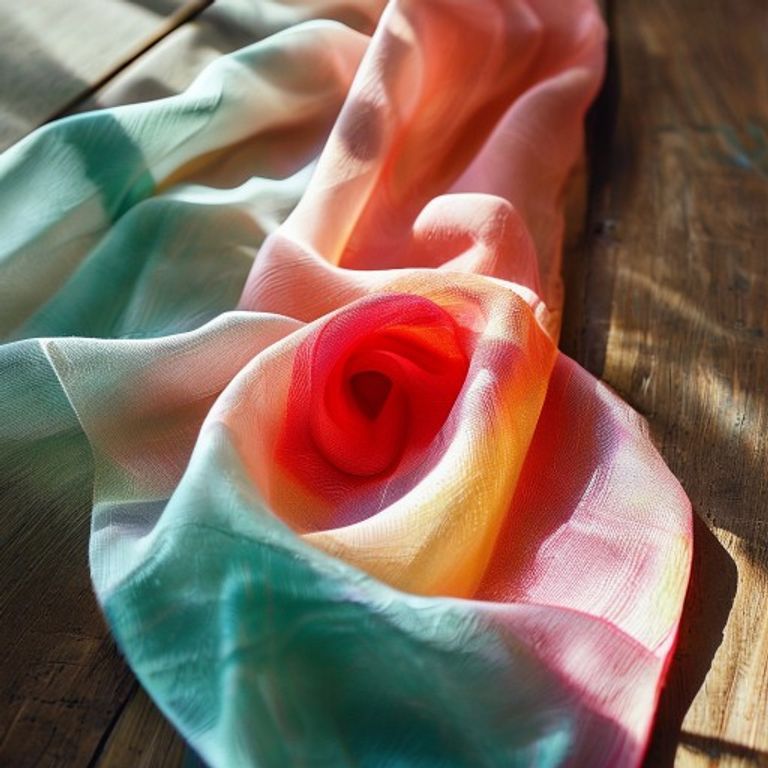 Silk Tissue in parrot · Ridh Fabric Studio