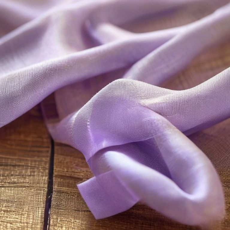 Silk Tissue in soft lavender · Ridh Fabric Studio