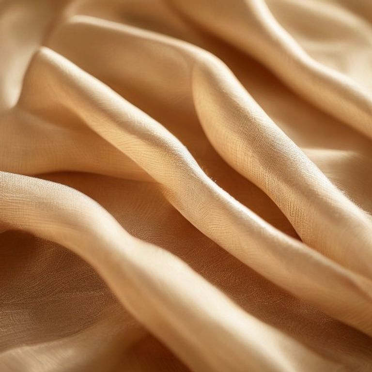 Silk Tissue in warm beige · Ridh Fabric Studio