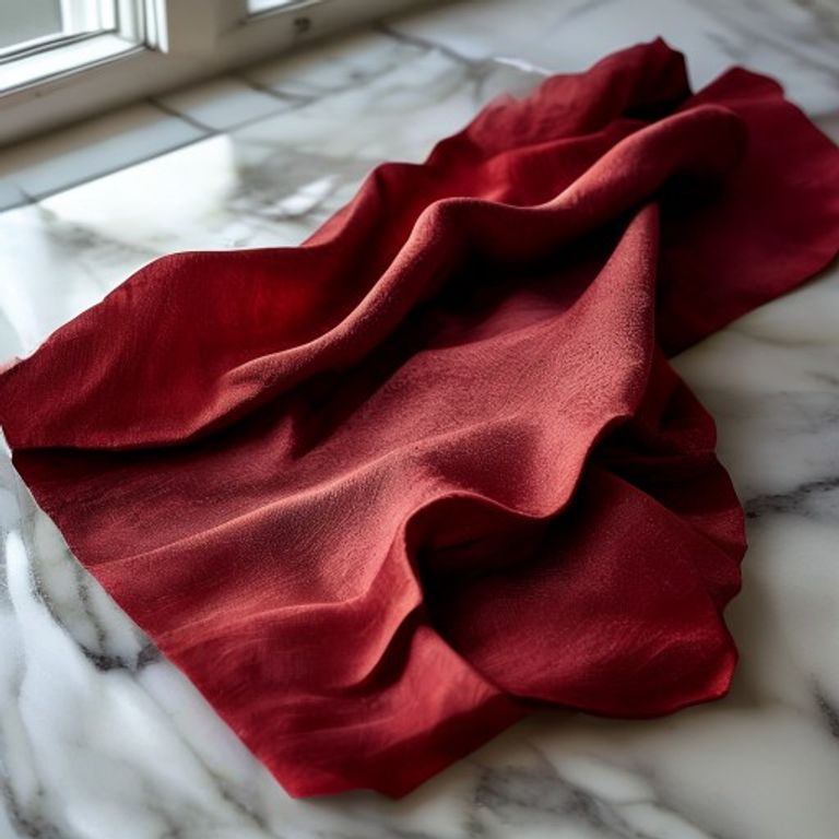 Soft Crepe in deep red · Ridh Fabric Studio