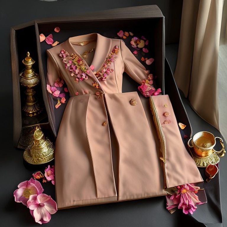 Unstitched 3-piece suit set · Fs1015 Fabric Set · Ridh Fabric Studio