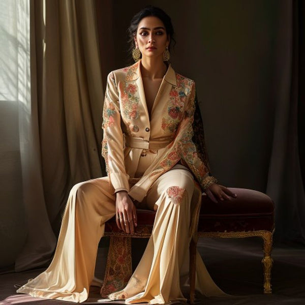 Unstitched 3-piece suit set · 08263 Fabric Suit Set · Ridh Fabric Studio