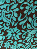 Black blue brasso allover georgette embossed fabric 3600