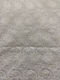 White lucknowi chikankari georgette embroidered fabric 3656