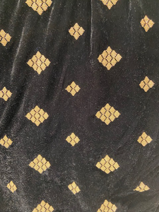 Black velvet fabric 5612