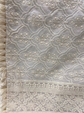 White dyeable thread with allover Georgette Embroidered Dupatta 4542