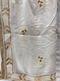 White dyeable thread with sequin allover georgette embroidered dupatta 5499