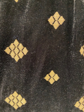 Black velvet fabric 5612