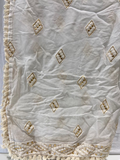 White dyeable thread with sequin allover Georgette Embroidered Dupatta 4545