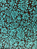 Black blue brasso allover georgette embossed fabric 3600