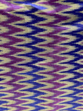 Violet blue brocade with ikkat style weaved banarasi silk fabric 1113