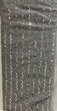 Grey with sequin allover Net Embroidered fabric 3116