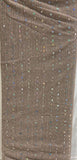 Brown with sequin allover Net Embroidered fabric 6011