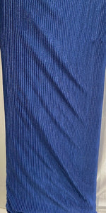 Blue pleated crush 60" width fabric 5120