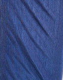 Blue pleated crush 60" width fabric 5120